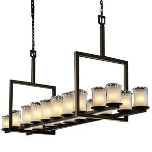 Veneto Luce Dakota Really Big Bridge Linear Suspension by Justice Design Group - Starlight Lighting USA and Canada